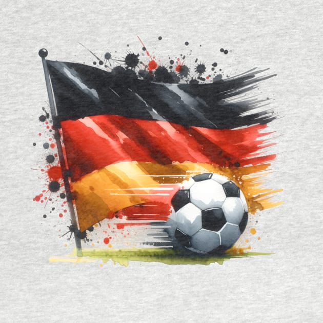 Soccer Ball Football Germany Deutschland Flag Men Women Kid by AimArtStudio